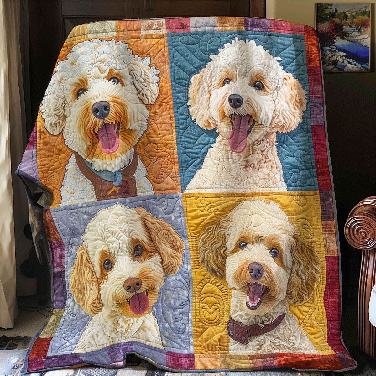 Charming Poodle SR1008047CL Quilt