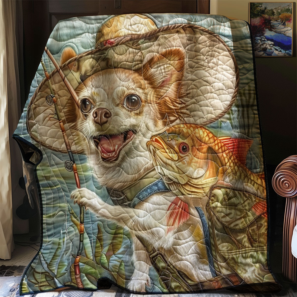 Cheer Up Chihuahua WM2308027CL Quilt