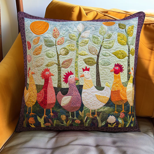 Cheerful Chicks WN2208061CL Quilt Pillow Case