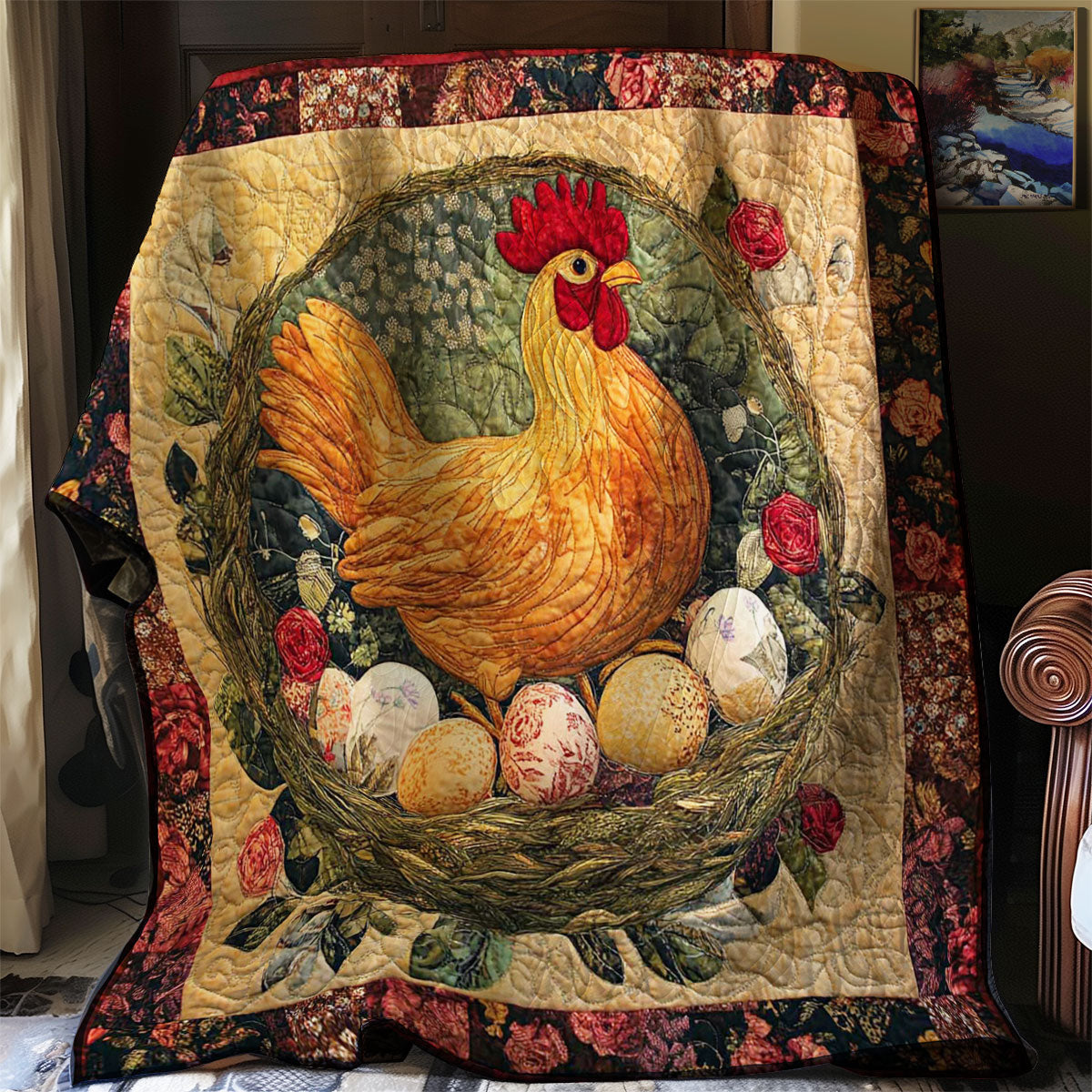 Chick & Egg Haven WN0208012CL Quilt