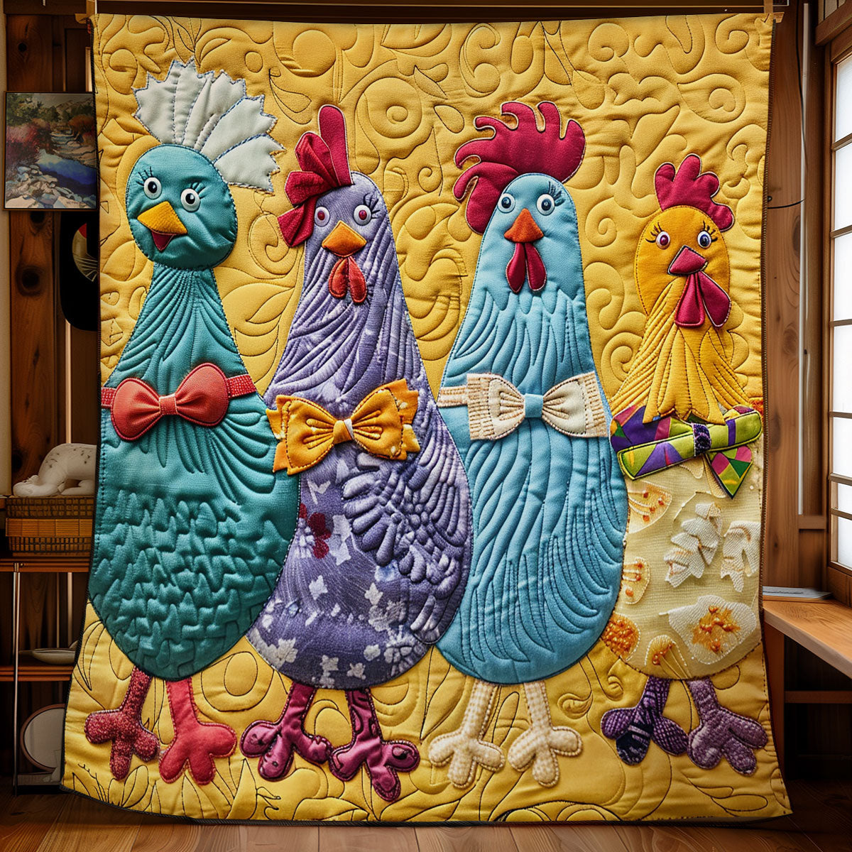 Chicken Collection SR1508038CL Quilt