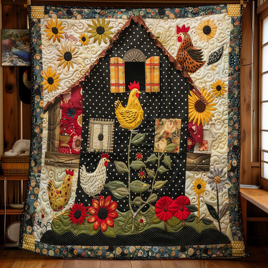 Chicken Farmhouse SR2208010CL Quilt