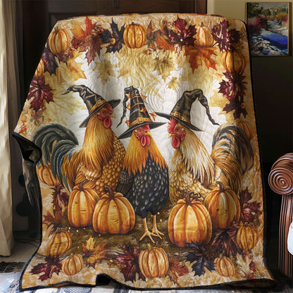 Chickens In Halloween WM2908044CL Quilt