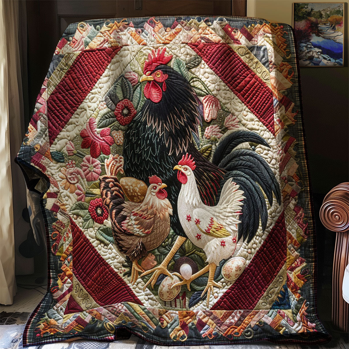 Chickens WM0909038CL Quilt