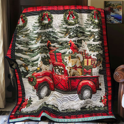 Chihuahua Christmas Ride WN1109029CL Quilt
