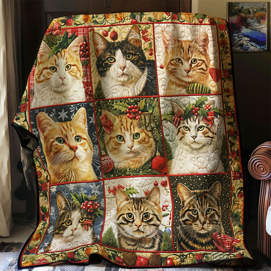 Christmas Cat WM1308027CL Quilt