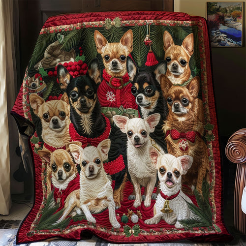Christmas Corgi WM1608036CL Quilt