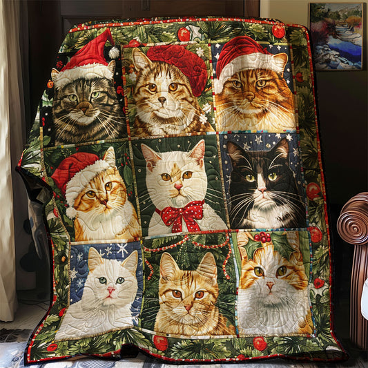 Christmas Cute Cat WM1408005CL Quilt