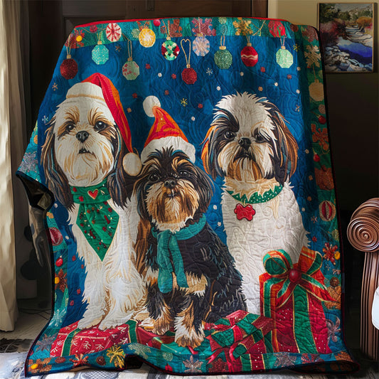 Christmas Dogs WM2408040CL Quilt