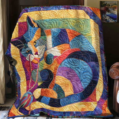 Colorful Cat And Yarn SR1308030CL Quilt