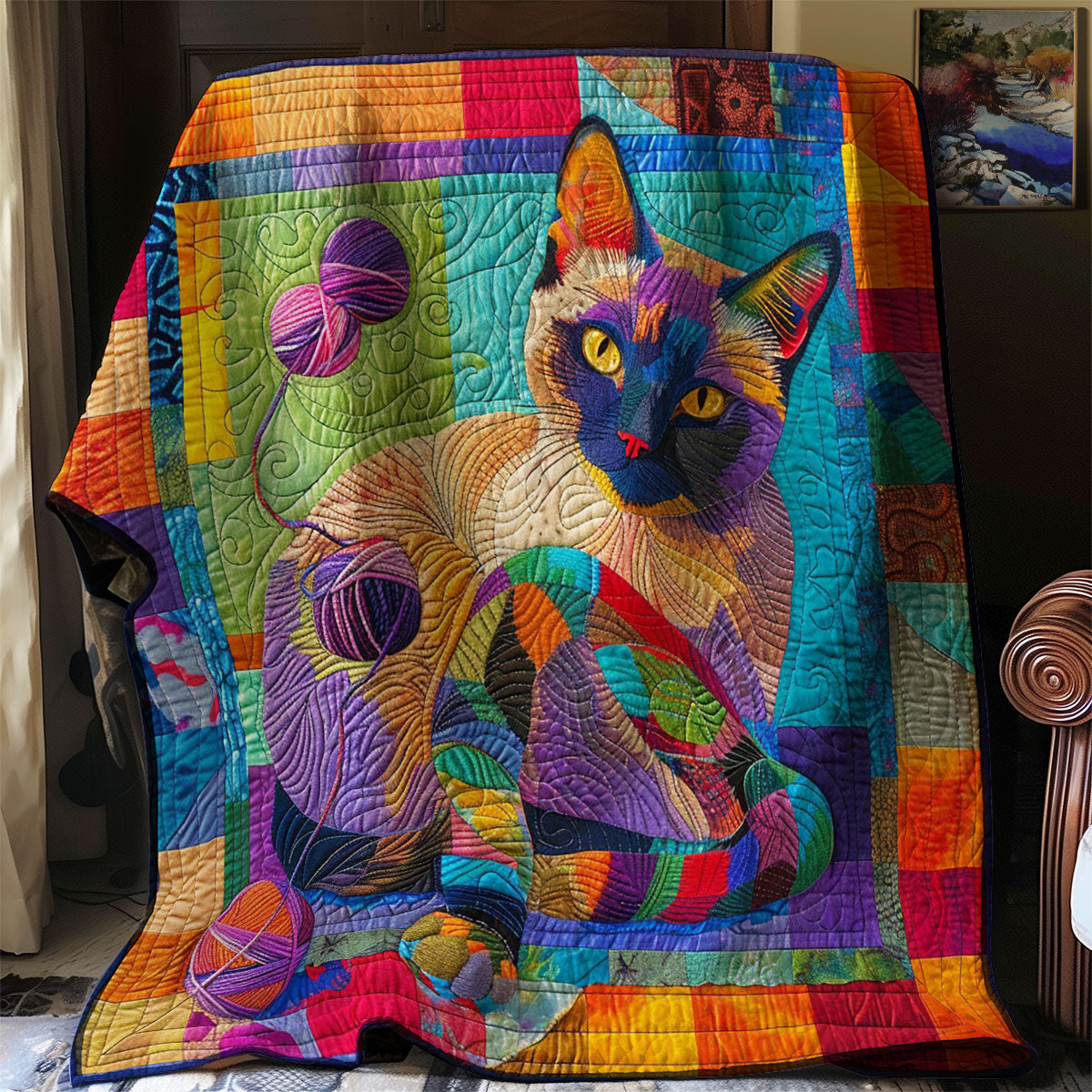 Colorful Cat WM0509024CL Quilt