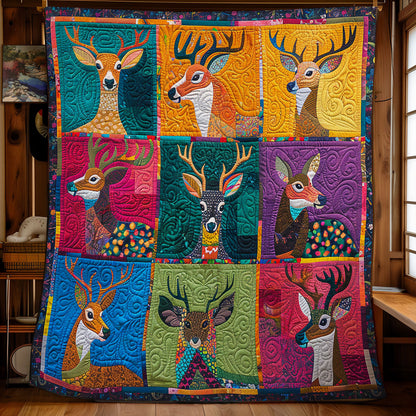 Colorful Deer SR2108015CL Quilt