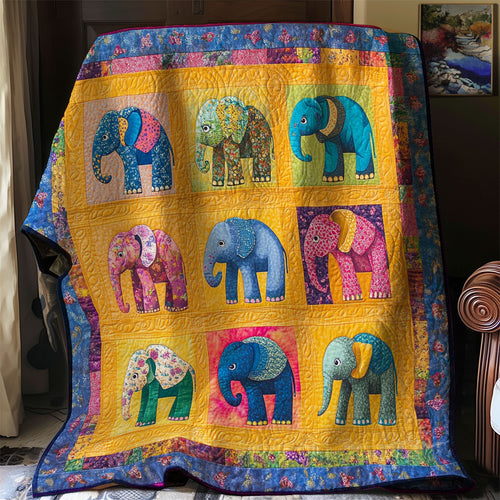 Colorful Elephants WM0608003CL Quilt