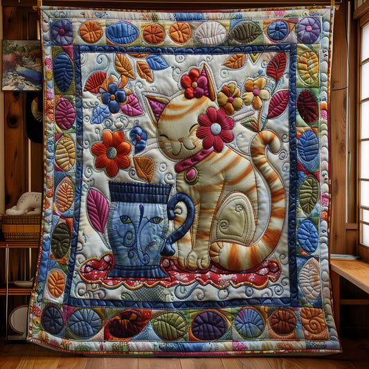 Colorful Happy Cat SR1508016CL Quilt