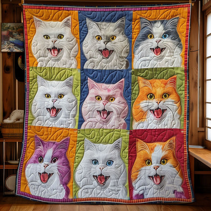 Colorful Happy Cat SR2608010CL Quilt