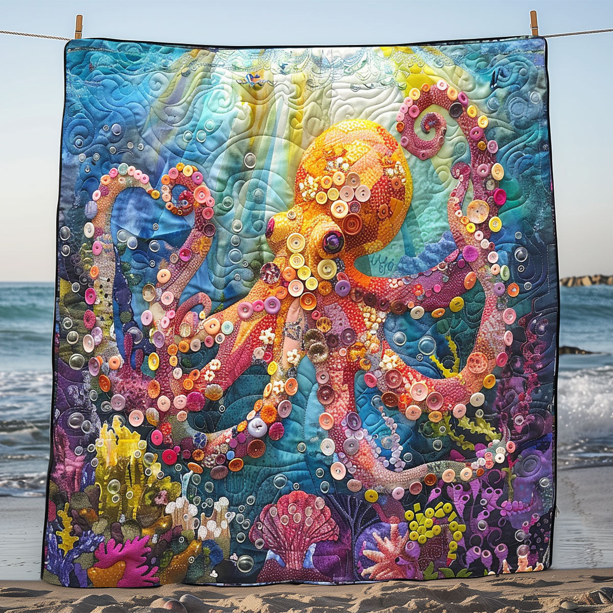 Colorful Octopus SR1608028CL Quilt