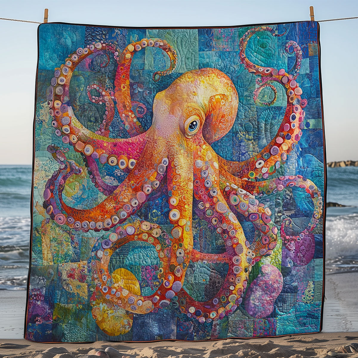 Colorful Octopus WM2308056CL Quilt