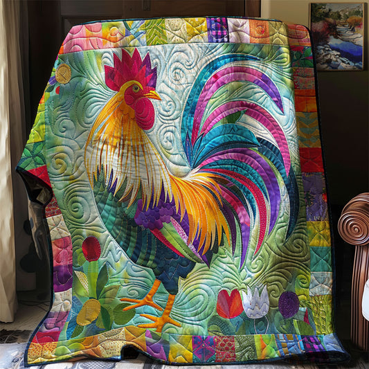 Colorful Rooster WM2408007CL Quilt