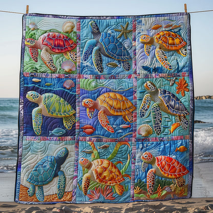 Colorful Sea Turtle WM3008039CL Quilt