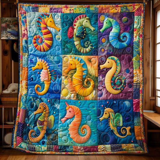 Colorful Seahorse SR1608044CL Quilt