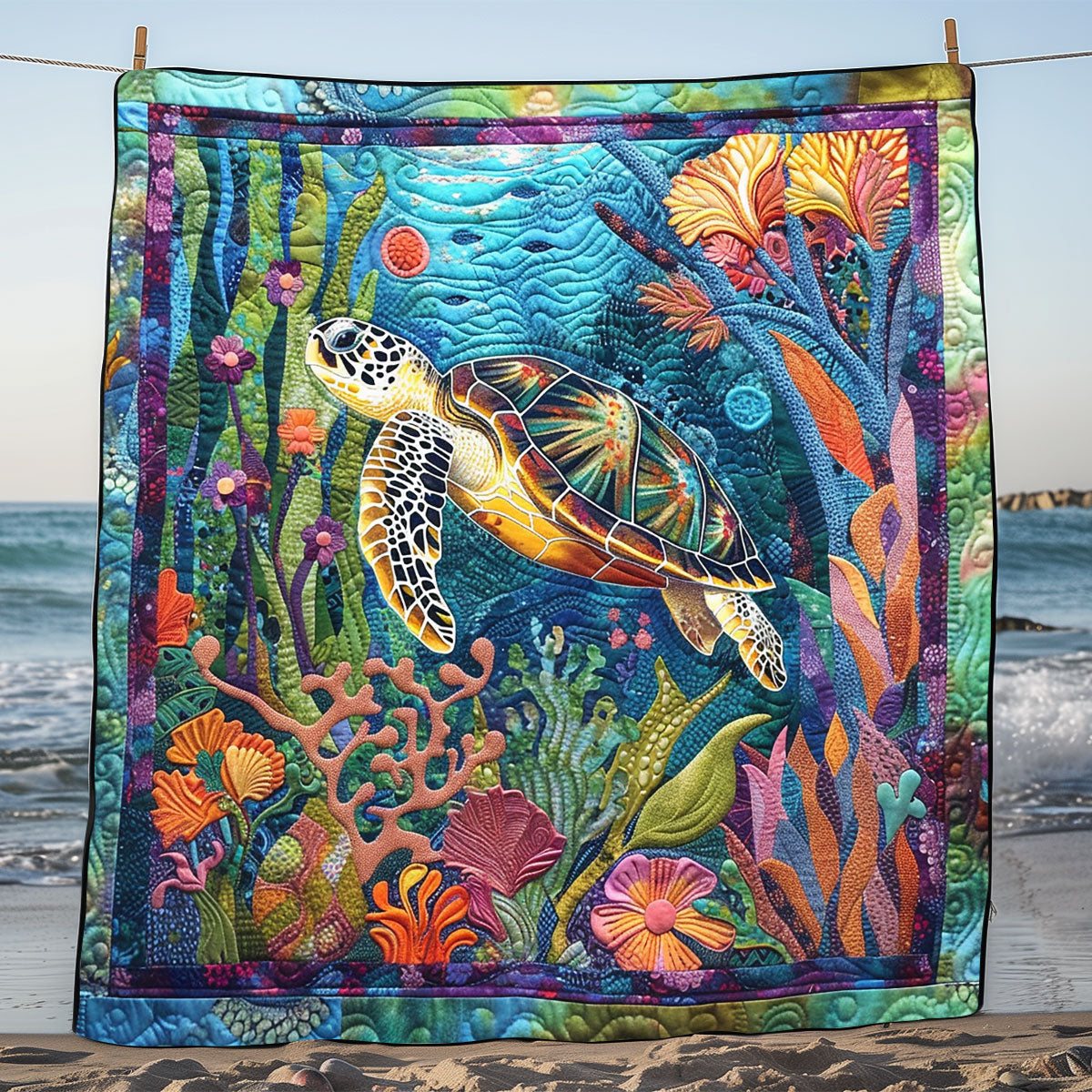 Colorful Turtle SR2008044CL Quilt