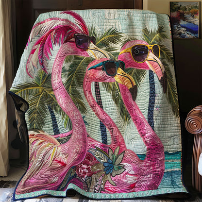 Cool Flamingo Shades WN0909040CL Quilt