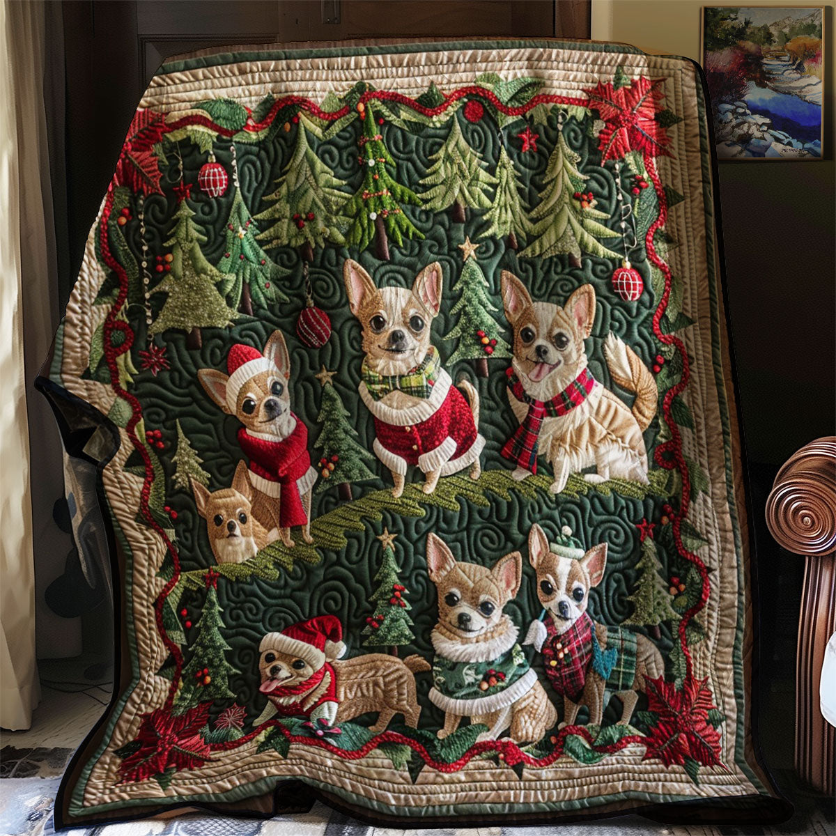 Corgi Parade WM1608035CL Quilt