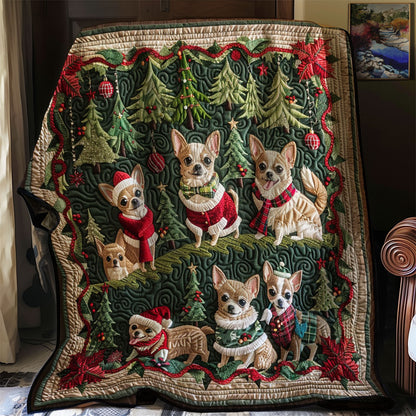 Corgi Parade WM1608035CL Quilt