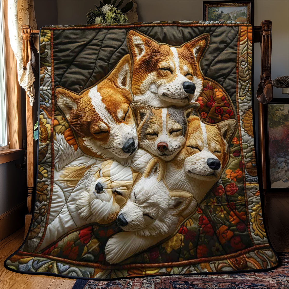 Corgi’s Blissful WN2808086CL Quilt