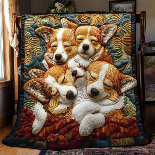 Corgi’s Dreamland Retreat WN2808078CL Quilt