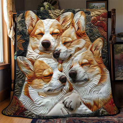 Corgi’s Happy Hideout WN2808083CL Quilt