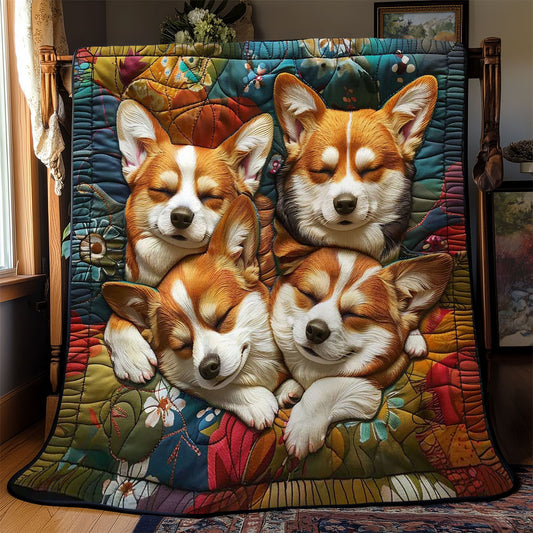 Corgi’s Naptime WN2808069CL Quilt