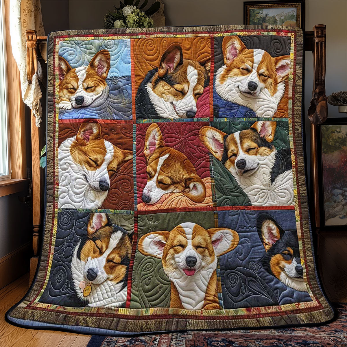 Corgi’s Restful Cradle WN2808102CL Quilt