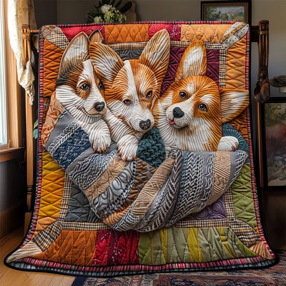 Corgi’s Restful Nook WN2808073CL Quilt