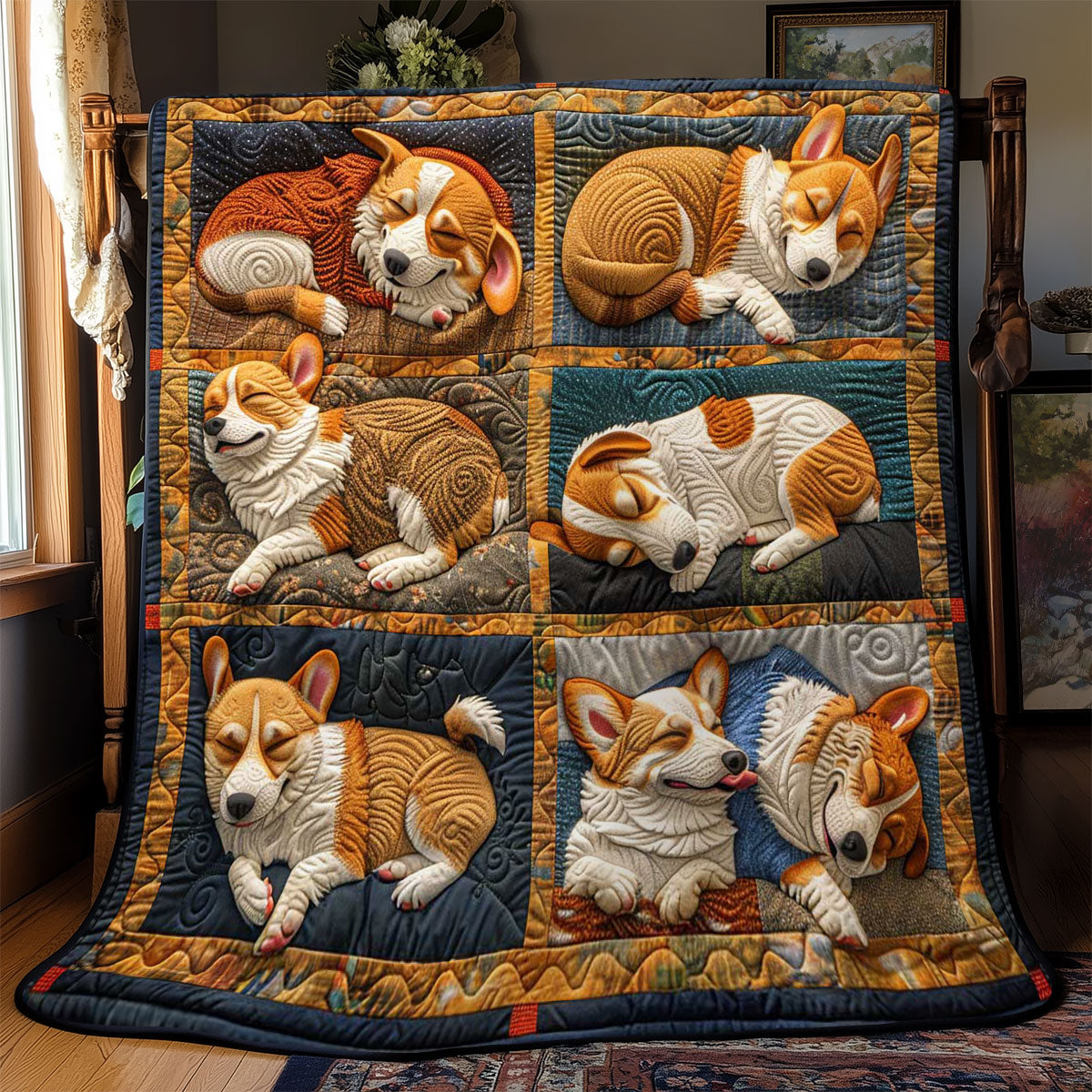 Corgi’s Serene Sleep WN2808096CL Quilt