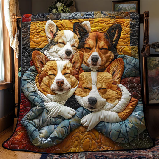 Corgi’s Sleepy Nest WN2808076CL Quilt