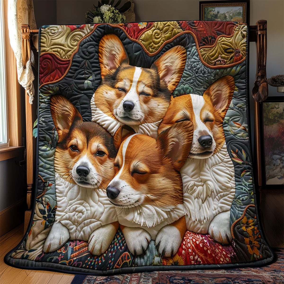 Corgi’s Sleepy Sanctuary WN2808067CL Quilt