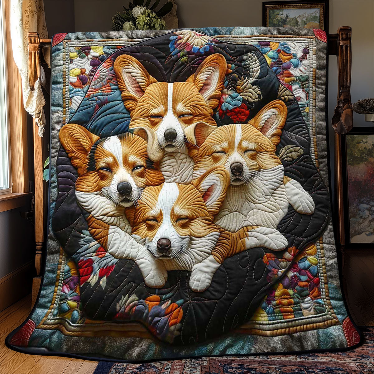 Corgi’s Soft Dream WN2808080CL Quilt