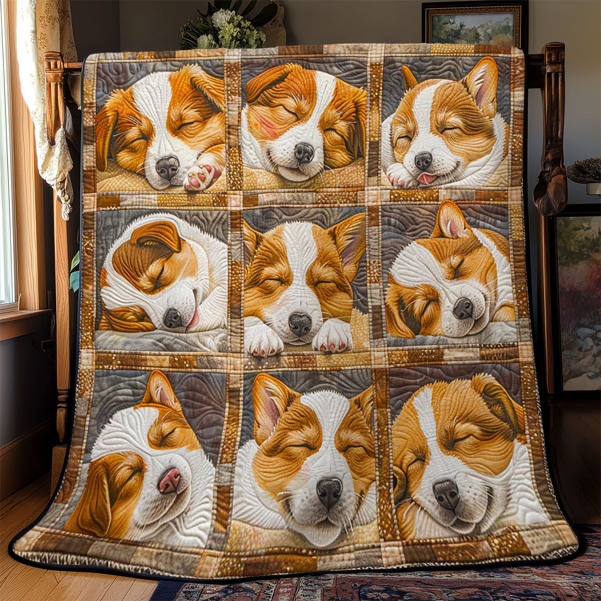 Corgi’s Sweet Retreat WN2808097CL Quilt