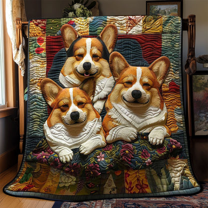 Corgi’s Warm Cuddle WN2808060CL Quilt