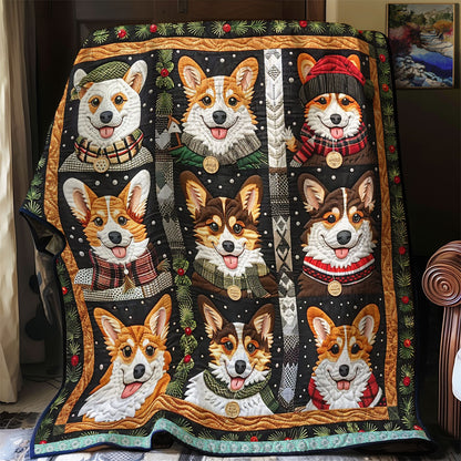 Corgis and Cozy Moments WN0909036CL Quilt