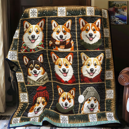 Corgis’ Happy Hideaway WN0909035CL Quilt