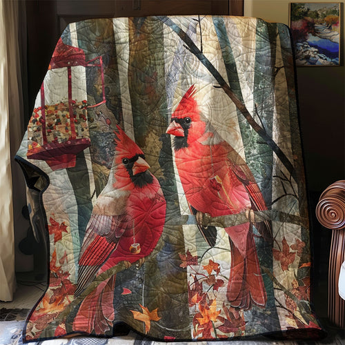 Couple Cardinals WM2308030CL Quilt