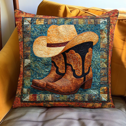 Cowboy Boots WN0208067CL Quilt Pillow Case