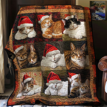 Cozy Christmas Cats WN1508105CL Quilt