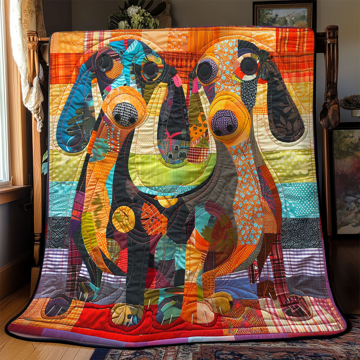 Cozy Dachshund WN2208048CL Quilt