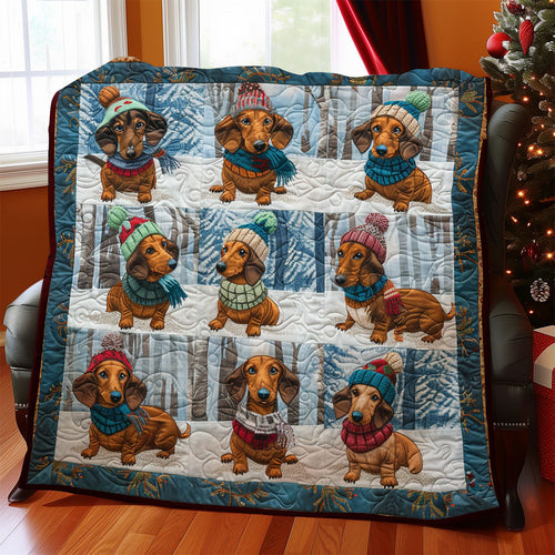 Cozy Dachshunds SR2308004CL Quilt