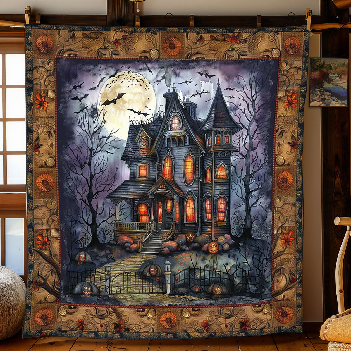 Creepy Castle of Spirits WN1908092CL Quilt