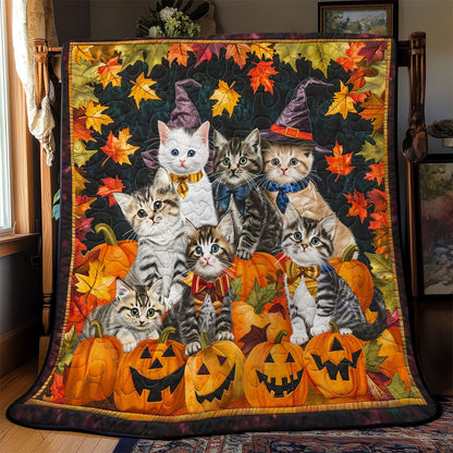 Creepy Cats Carnival WN2608014CL Quilt