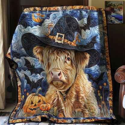 Creepy Highland Cow WN0908125CL Quilt